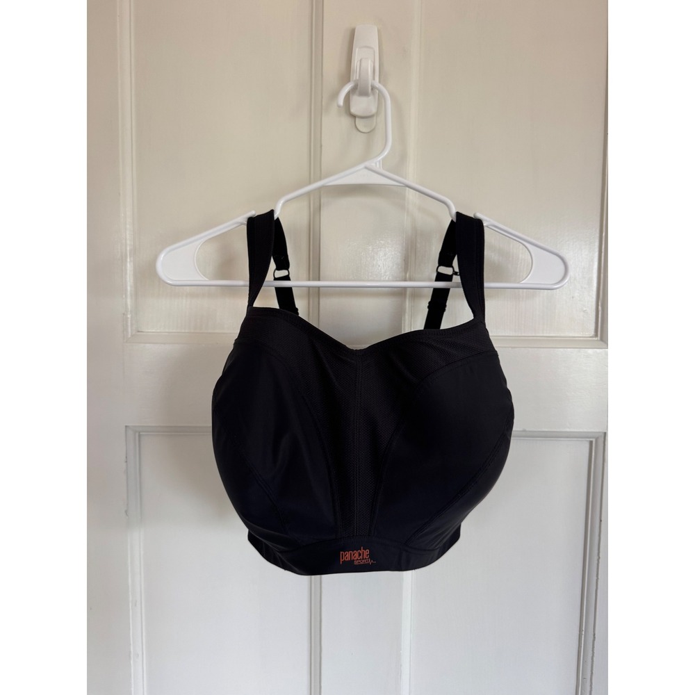 Panache black Power underwire sports bra size 32M